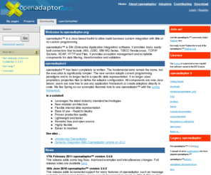 openadapter.net: Welcome to openadaptor.org
SourceCast, a collaborative software development platform from CollabNet