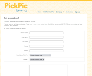 pickpic.net: Contact Us | PickPic by whcc
