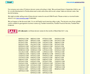 tardale.com: Prospero Associates Limited - ???dale.com domain names
Prospero Associates Limited, Dale domain names