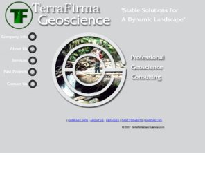 terrafirmageoscience.com: TerraFirma GeoScience - Stable Solutions For A Dynamic Landscape
