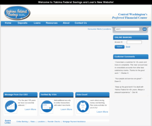 yakimafederal.com: Yakima Federal Savings and Loan Association Home Page
Yakima Federal Savings and Loan Association Home Page