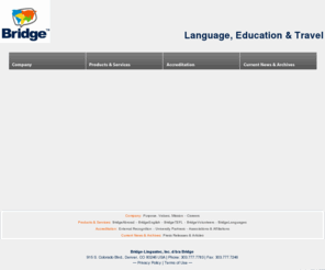 bridgelinguatec.com: Bridge-Linguatec | Teach English Abroad, Study a Language, Learn English in the USA
Bridge is in an international company dedicated to delivering language instruction, teacher training, study abroad programs, and translation & interpretation services to thousands of customers across the globe. Our mission is to transform lives & organizations by delivering excellence in language, education and travel