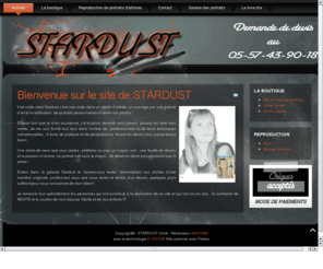 dessinateur-portrait.fr: Bienvenue sur le site de STARDUST
Vente de dessins sur le site du portraitiste Stardust.