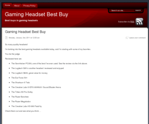 gamingheadsetbestbuy.com: Gaming Headset Best Buy
Gaming Headset Best Buy