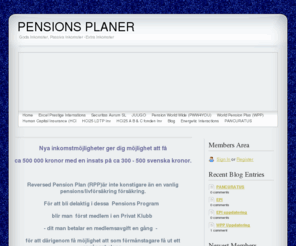 pensionsplaneronline.com: Home - PENSIONS PLANER
Pensionsplaner  Online  formanstagare 