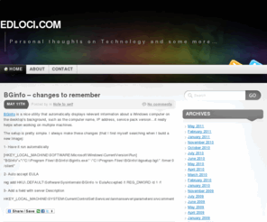 edloci.com: Edvin Loci blog
Personal thoughts on Technology
