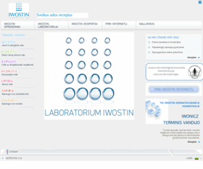 iwostin.lt: Iwostin Dermatologinė Kosmetika
Iwostin - profesjonalne dermokosmetyki dla kobiet. Poznaj naturalne kosmetyki apteczne Iwostin. Zdiagnozuj swoja skórę i wybierz odpowiednie kremy, kosmetyki do ciała i demakijażu.