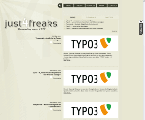 just4freaks.de: Webdesign Freelancer Starnberg München Typo3 | just4freaks.de
Webdesign Freelancer - München, Starnberg und Tutzing. Seo, Homepages rund um den Starnberger See