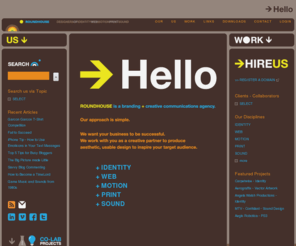 roundhouse-av.tv: ROUNDHOUSE - creative agency - identity - web - motion - print - sound - ROUNDHOUSE - THE HOME OF GOOD DESIGN
ROUNDHOUSE - Designers of Identity - Web - Motion - Print - Sound