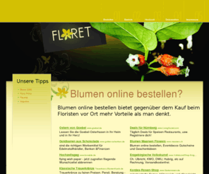 blumen-bestellen.info: Blumen bestellen
Blumen online bestellen bietet gegenüber dem Kauf beim Floristen vor Ort mehr Vorteile als man denkt.  