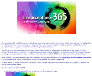sa365.info: Size Acceptance 365
Size Acceptance 365