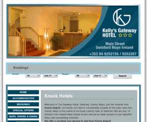 gatewayswinford.com: Knock Hotels, Accommodation Swinford, Hotels Mayo, Weddings Mayo, Gateway Hotel Swinford County Mayo Ireland
Gateway Hotel Swinford - Just minutes from Irelands West International Airport Knock, The Gateway to Mayo Ireland