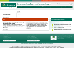 groupamahealthcare.com: Groupama Healthcare
Groupama Healthcare offer private medical insurance cover for small-to-medium companies (SME). Its products are only available through a select panel of brokers and intermediaries.