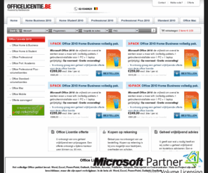 officelicentie.be: Microsoft Office 2010 kopen bij Officelicentie.be
Microsoft Office licentie 2010 snel en makkelijk te bestellen.
Wij adviseren u kosteloos. U geeft aan wat u nodig hebt en wij zullen geheel vrijblijvend ons advies en offerte aanbieden.
Kopen op rekening is mogelijk. Officelicentie.be- Uw specialist in Office licenties.
