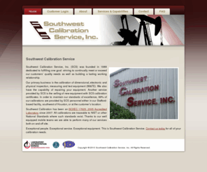 swcal.com: Southwest Calibration Service
SCS Calibrates instruments in the Houston Area