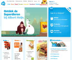 albertheijnfoundation.com: Albert Heijn
Acties, recepten, webwinkels, huishoudtips en alle Bonusaanbiedingen al op zondag online. Gewoon bij Albert Heijn.