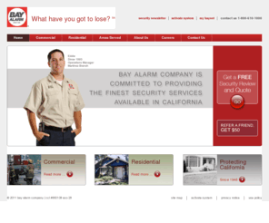 bayalram.org: Bay Alarm Company | Residential and Commercial Alarm Security and Monitoring
When it comes to protecting your home or business, Bay Alarm provides the best security in the business. Get started with a FREE security review.