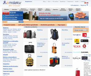 emaletas.es: Maletas y mochilas en Emaletas
Encuentra maletas y mochilas primeras marcas, Samsonite, Roncato, Tumi y North Face. 110% Precio mínimo garantizado y transporte gratis.