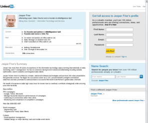 jesperfrier.com: Jesper Frier  | LinkedIn
View Jesper Frier's professional profile on LinkedIn.  LinkedIn is the world's largest business network, helping professionals like Jesper Frier discover inside connections to recommended job candidates, industry experts, and business partners.