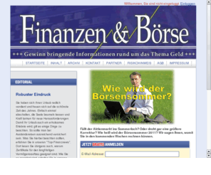 top-boersenlinks.com: Kostenlose Börsen- und Finanz-News zu Steuern, Aktien, Euro, Turbos, Zertifikaten, Fonds
Kostenlose Börsen- und Finanz-News zu Steuern, Aktien, Euro, Turbos, Zertifikaten, Fonds