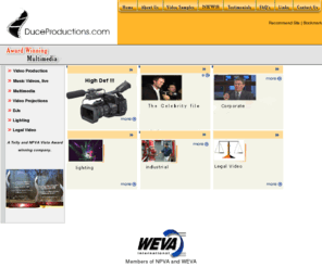 duceproductions.com: Duce Productions  
Boston video production company specialized in legal video, wedding video, corporate video, training video, BOSTON LEGAL VIDEO, LEGAL VIDEO BOSTON, BOSTON WEDDING VIDEO, BOSTON WEDDING PHOTOGRAPY