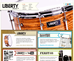 libertydrums.com: Hand crafted  drums and drum kits
Innovative brand for drums and drum kits.
Liberty Drums build exceptionally well crafted ply drum shells.