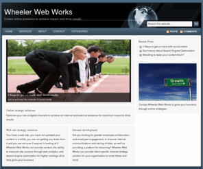 wheelerwebworks.com: Wheeler Web Works
Wheeler Web Works provides content development, web analytics to measure success and search engine optimization for higher rankings all to grow your business.