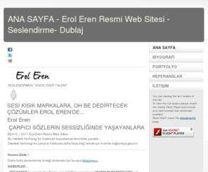 eroleren.com: ANA SAYFA - Erol Eren Resmi Web Sitesi - Seslendirme- Dublaj
Erol Eren Ana Sayfası