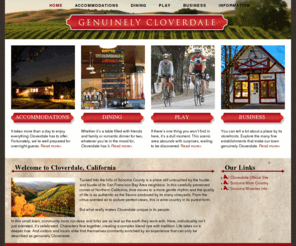 genuinelycloverdale.org: Genuinely Cloverdale - Northern California | Sonoma County | Wine Country Destination >  Home
From places to stay to the many ways to play — discover everything you need to know to truly enjoy this scenic Northern California town.