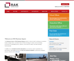 rbc.ae: RAK Business Square - Virtual Office, Executive Desks, VIP Lounge
RAK Business Square is the key provider in Ras Al Khaimah, United Arab Emirates, of offices, flexi-desk / virtual offices, meeting rooms and executive suite.