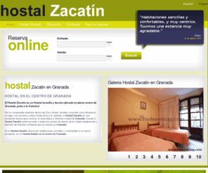 hostalzacatin.com: Hostal Zacatin - Hostal en Granada - Hostal barato en el centro de Granada
Hostal Zacatin, Granada. El Hostal Zacatin es un buen hostal, barato y situado en el centro de Granada junto a la Catedral.