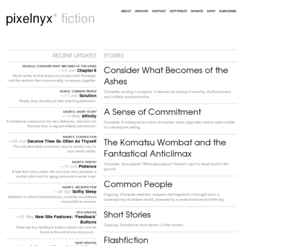pixelnyx.com: pixelnyx » fiction
fiction
