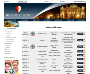 rc-kalender.com: Regnum Christi
Regnum Christi is an apostolic movement which shares the charism of the Legionaries of Christ. It includes lay men and women, as well as deacons and priests.