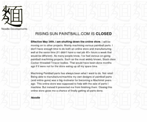 risingsunpaintball.com: Rising Sun Paintbal.com A Noodle Developments Domain
Rising Sun Paintball.com  Canadian Based Pump-exclusive Paintball dealer