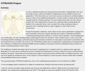 vitruvius-project.com: VITRUVIUS Project Official Website. CenterNovem IOP Generieke Communicatie
VITRUVIUS Project Official Website. CenterNovem IOP Generieke Communicatie