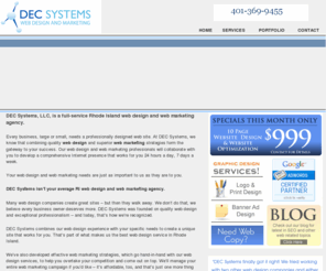 dec-systems.com: Website Design Rhode Island (RI) | Internet Marketing RI | Google Adwords Professionals
DEC Systems LLC is a Rhode Island web design company and search engine marketing specialist in RI. Google Adwords Qualified Professional. Make Your Website a Success