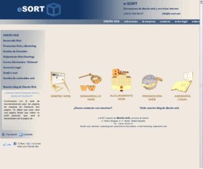 e-sort.net: Empresa diseño web Madrid. Diseño web. Diseño de paginas web.
Diseño web en madrid. Modifique usted mismo su página web. Programación de alta calidad y diseños atractivos.