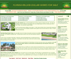 floridamilliondollarhomesforsale.com: Florida Million Dollar Homes For Sale
Free Search of All Listings Florida Million Dollar Homes For Sale Estates Luxury Real Estate Waterfront Gulf Front