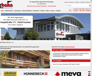 gebrauchte-schalungen.net: Gebrauchte Schalungen - Schalungssysteme, Wandschalungen, Deckenschalungen - Hahn Baumaschinen GmbH
Sanierte und unsanierte Schalungssysteme vieler Hersteller wie Doka, Peri, Hünnebeck, Meva uvw. Wir sanieren auch Ihre Schalung!