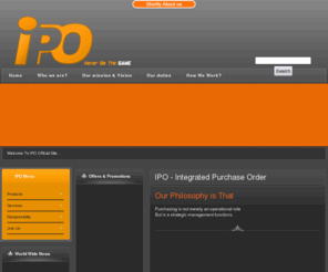 ipo-egypt.com: IPO - Integrated Purchase Order
IPO - Integrated Purchase Order