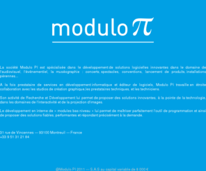 modulo-pi.com: MODULO PI
Modulo PI --- Yannick Kohn