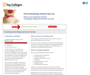 sanfranciscobeautycollege.com: Cosmetology Schools
Are you searching for a Cosmetology degree program in your area. Top Colleges can help you find local Cosmetology schools. Read more about Cosmetology careers, here.