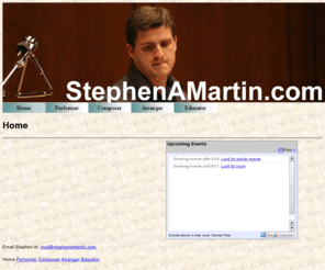 stephenamartin.com: StephenAMartin.com
All about the musician, Stephen A. Martin