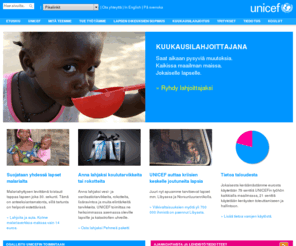 unicef.fi: Etusivu | UNICEF Suomi
UNICEF on maailman suurin lastenjrjest. Teemme tyt heikoimmassa asemassa olevien lasten hyvksi kaikkialla maailmassa.