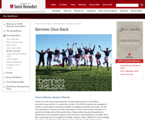 benniesgiveback.com: Bennies Give Back – CSB/SJU
 