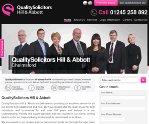 qshalaw.com: QualitySolicitors Hill & Abbott - Solicitors in Chelmsford
The Top Solicitors in Chelmsford - as chosen by you. FREE first consultation! The Best Lawyers in Chelmsford call 01245 258 892