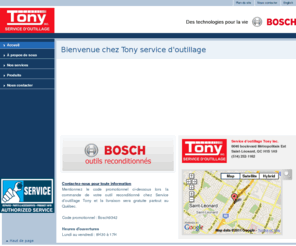 tonypowertools.com: Tony Service d'Outillage | Centre Service Bosch autorisé Montréal
Tony Service d'Outillage est un centre de service Bosch autorisé à Montréal, Canada. Nous réparons les machines Bosch et vendons des pièces d'outils.