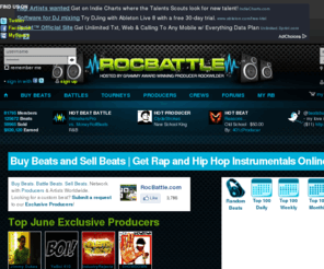 rocbattle.com: Buy Beats and Sell Beats | Get Rap and Hip Hop Instrumentals
Buy Beats. Battle Beats. Sell Beats. Network with thousands of Producers worldwide, hosted by Grammy award winning Producer Rockwilder!