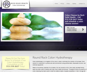 roundrockcolonhydrotherapy.com: Rock Solid Health | Round Rock Colon Hydrotherapy | Round Rock Colon Cleanse | Colon Hydrotherapy Round Rock
Rock Solid Health is a premier Round Rock Colon Hydrotherapy center that offers colon hydrotherapy, Colon Cleanse, Colonic Irrigation Services.