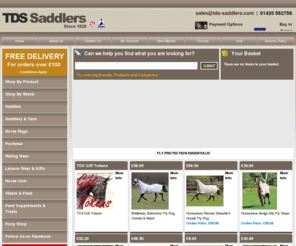 tds-saddlers.com: TDS Saddlers - british saddles, english saddlery, uk saddlers, riding saddles, saddle, riding equipment, horse rugs, horse saddles, riding breeches, jodhpurs, equestrian clothing
british saddles, uk riding saddles and english saddlery. Also horse rugs, horse saddles, riding breeches, jodhpurs and equestrian clothing